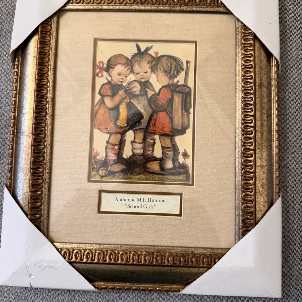 vintage framed prints featuring classic artwork based on the Hummel designs - Picture 3 of 7